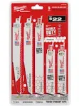 Milwaukee 49-22-1105 5 Piece Demolition Sawzall Blade Set