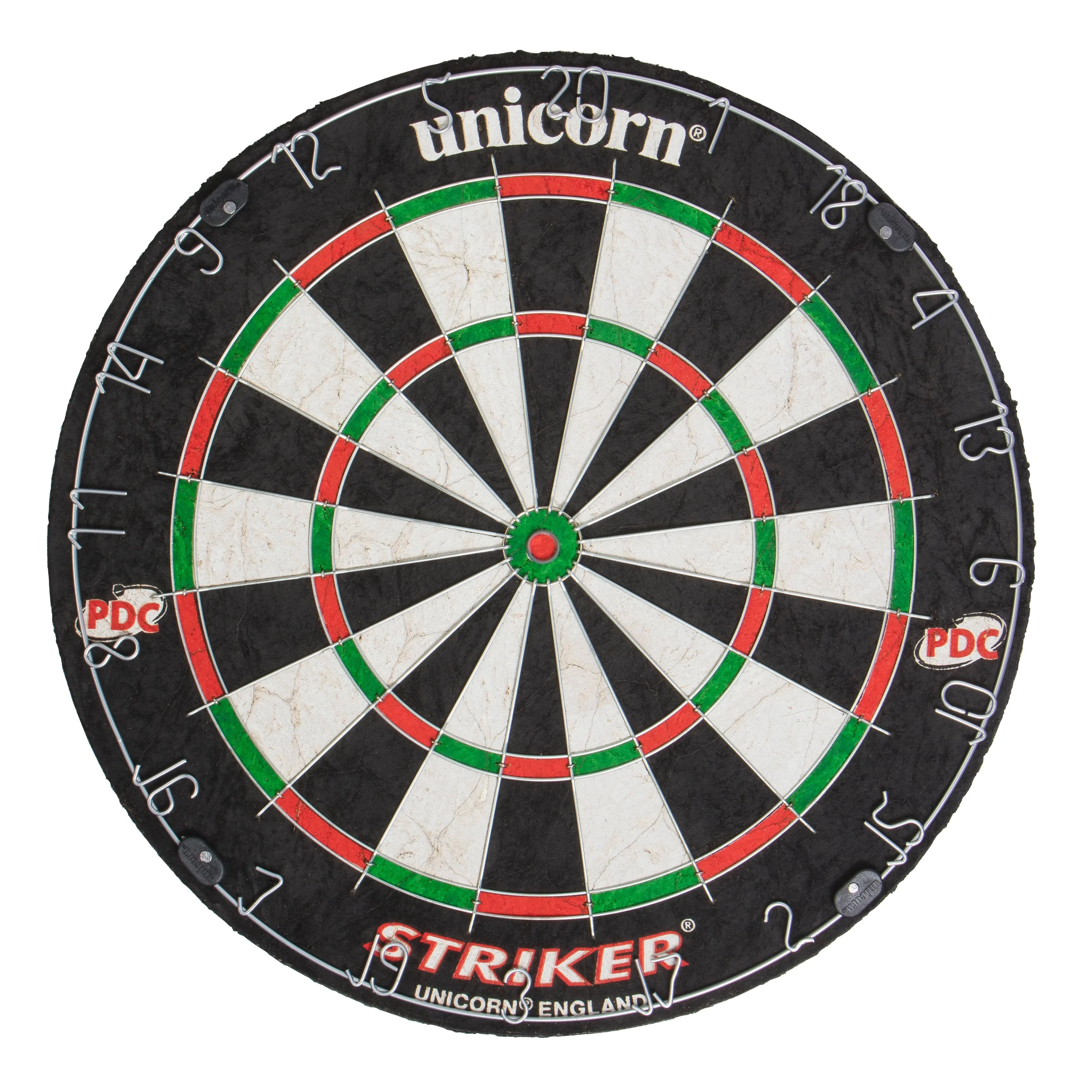 Unicorn Striker Bristle Dartboard with Quality Sisal, Spider and Number Ring,