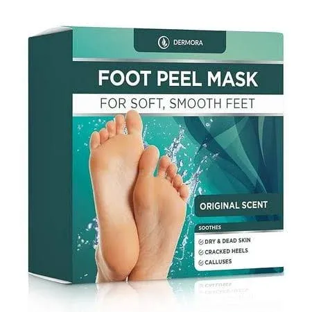 Baby Soft Feet Achieved: 2-Pack of Regular Size Foot Peel Masks for Exfoliating Dry, Cracked Feet, Calluses, and Removing Dead Skin - Experience the Original Scent