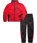 Nike Little Boys' Block Tricot Set Red/Black 4