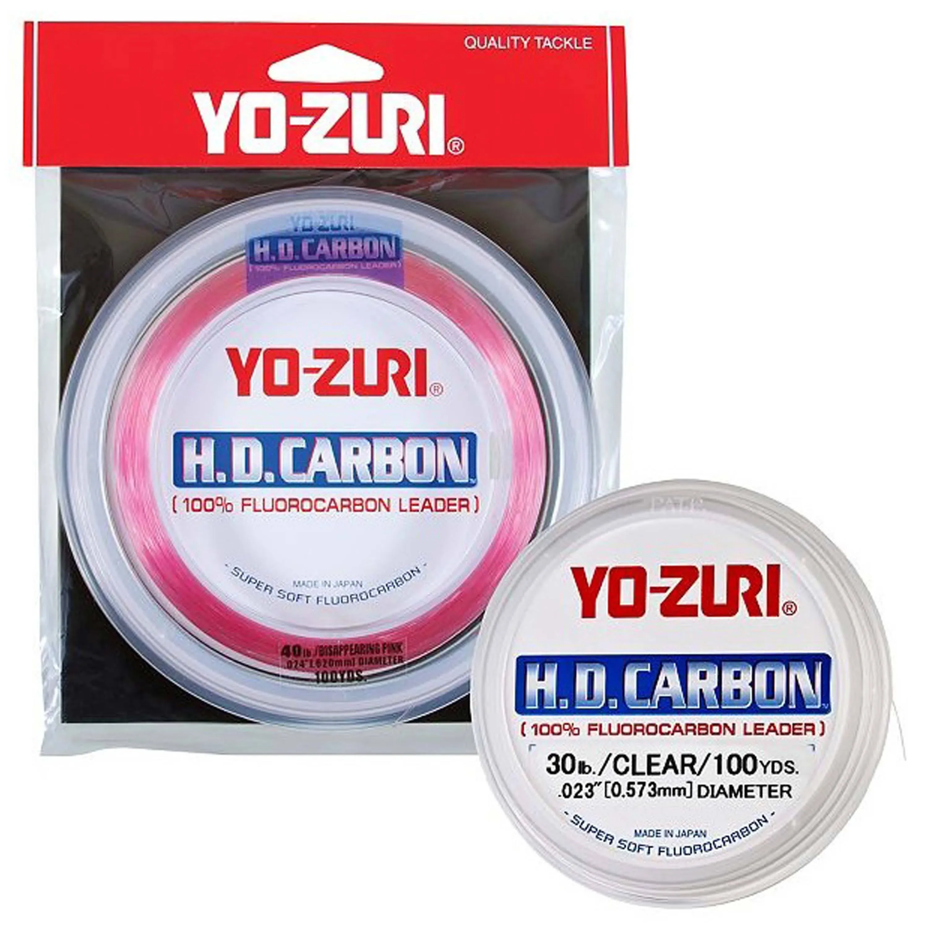 Yo-Zuri H.D. Fluorocarbon 30-Yard Leader Line, Pink, 2-Pound