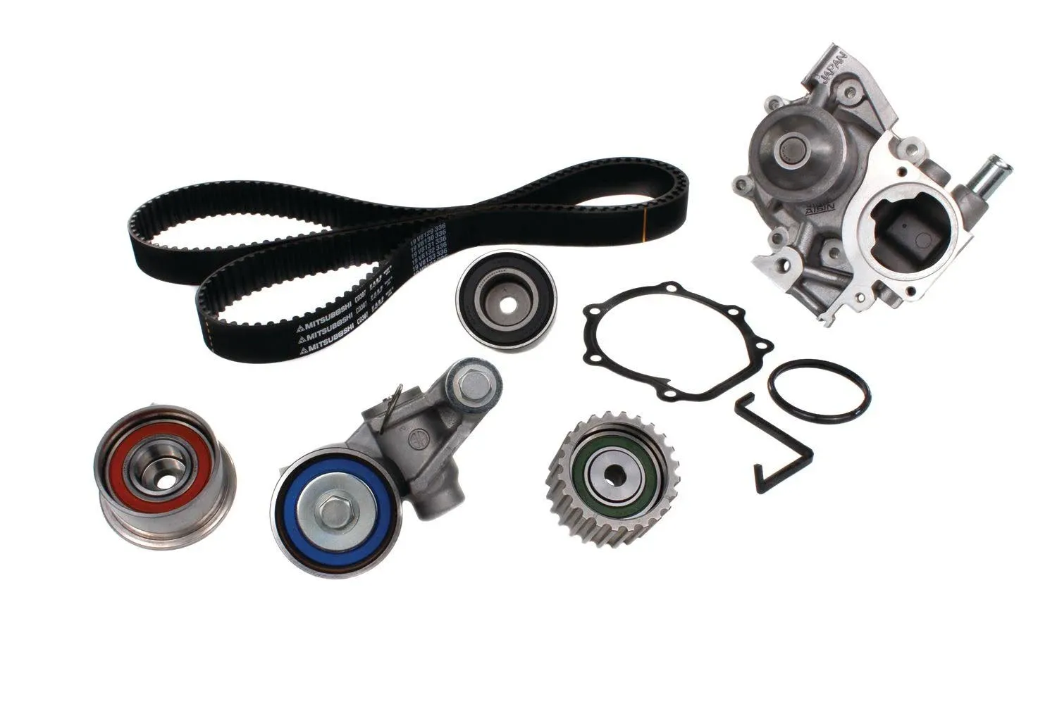 Engine Timing Belt Kit with Water Pump-Eng Code: EJ253, Natural Aisin TKF-011