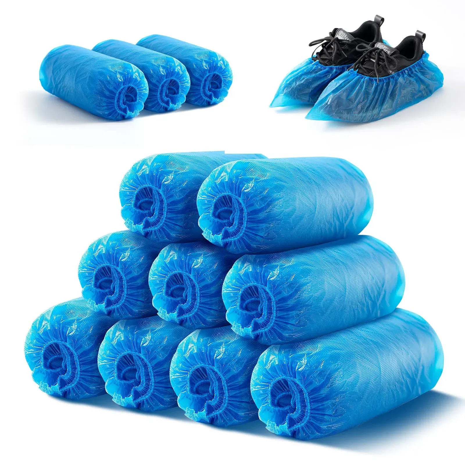 Shoe Covers 200 Pack(100 Pairs) Large Shoe Covers Disposable Shoe Boot Covers...