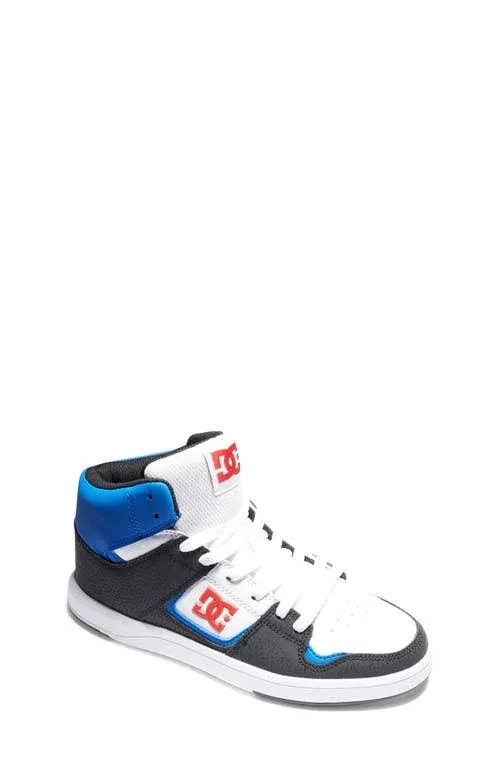 DC Cure High-Top (Big Kid) Men's Shoes White/Royal : 6 Big Kid M