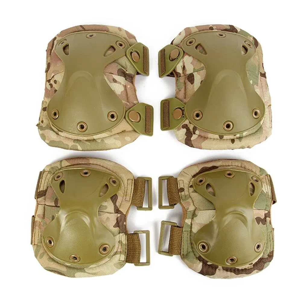 Elbow Knee Pads For Tactical Military Army  Airsoft Paintball Sports Protection