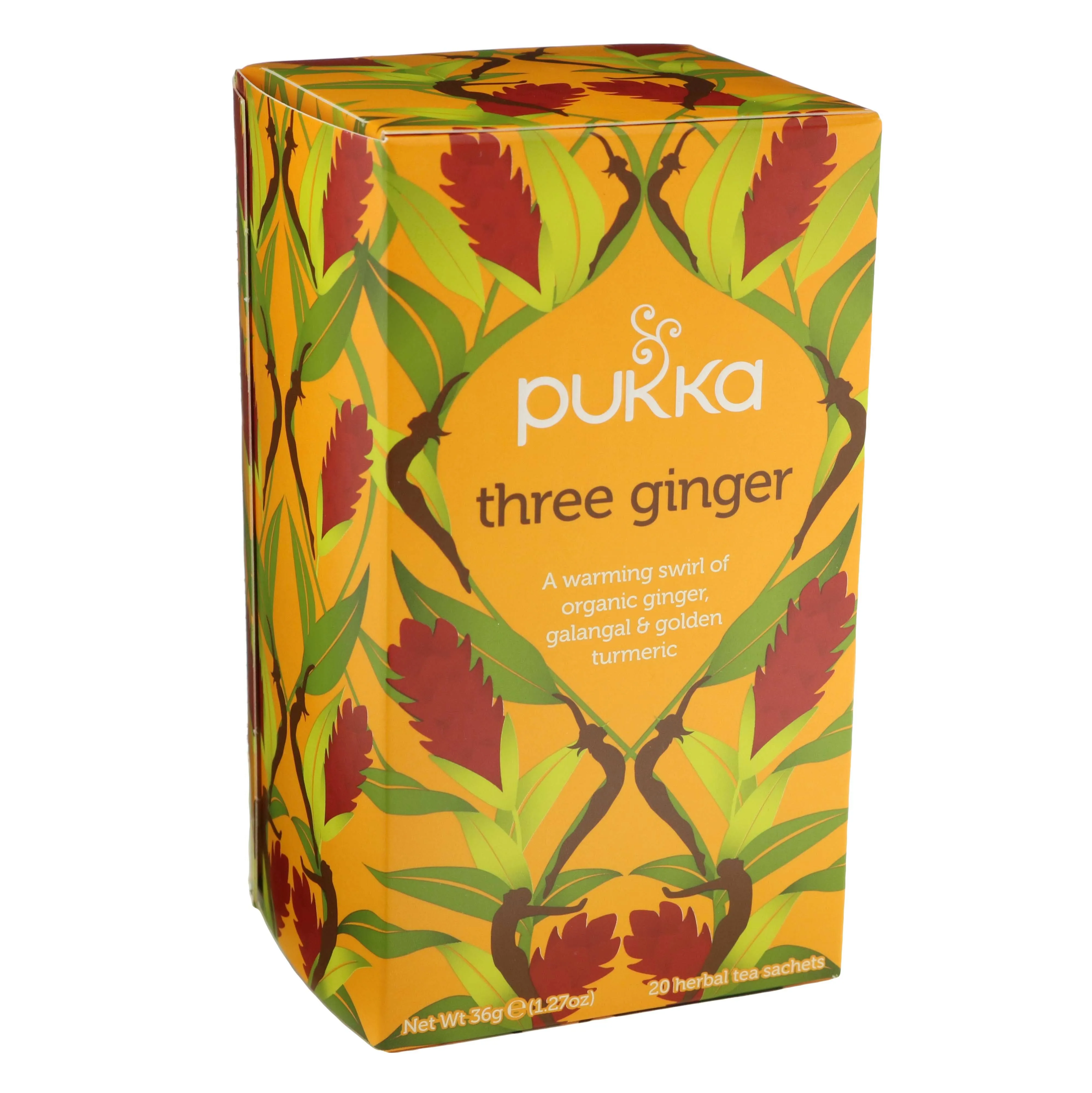 Pukka Herbal Tea Organic Three Ginger