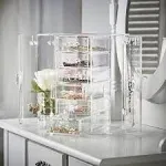 OnDisplay Tiered Acrylic Jewelry Cabinet Organizer Clear