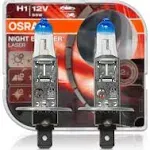 OSRAM NIGHT BREAKER LASER H1, next generation, 150% more brightness, halogen headlamp, 64150NL-HCB, 12V, passenger car, duo box (2 lamps)