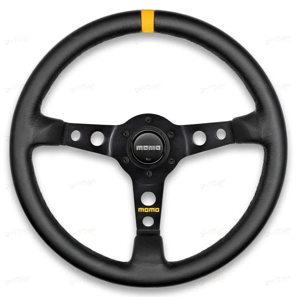 Momo Mod.07 350mm Black Leather Steering Wheel (R1905/35L)