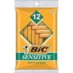 BIC Single Blade Razor, Sensitive, 12 Ct