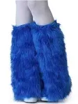 FUN Costumes Adult Royal Blue Furry Boot Covers