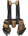 Dickies 4 Pc Tool Belt Carpenter Suspender Strap Holster Pocket Pouch Framer Rig