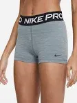 Nike Pro Women's Grey 3-Inch Shorts S