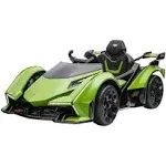 Dakott Lamborghini Gran Turismo V12 Vision Battery Power Ride On Car Toy, Green