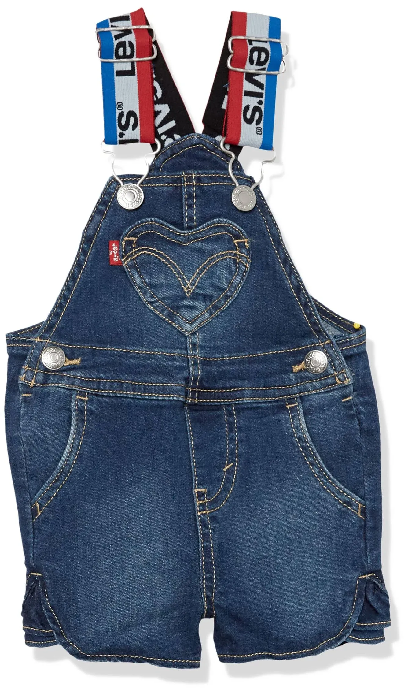 LEVI&#039;S One Piece Girl&#039;s Denim Bib SHORTALL Size: 3 Months NWT $27