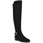 Andone Over The Knee Boot In Black- Faux Suede