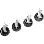 SEVILLE CLASSICS 3-INCH WHEELS FOR SHELVING UNITS (SET OF 4)