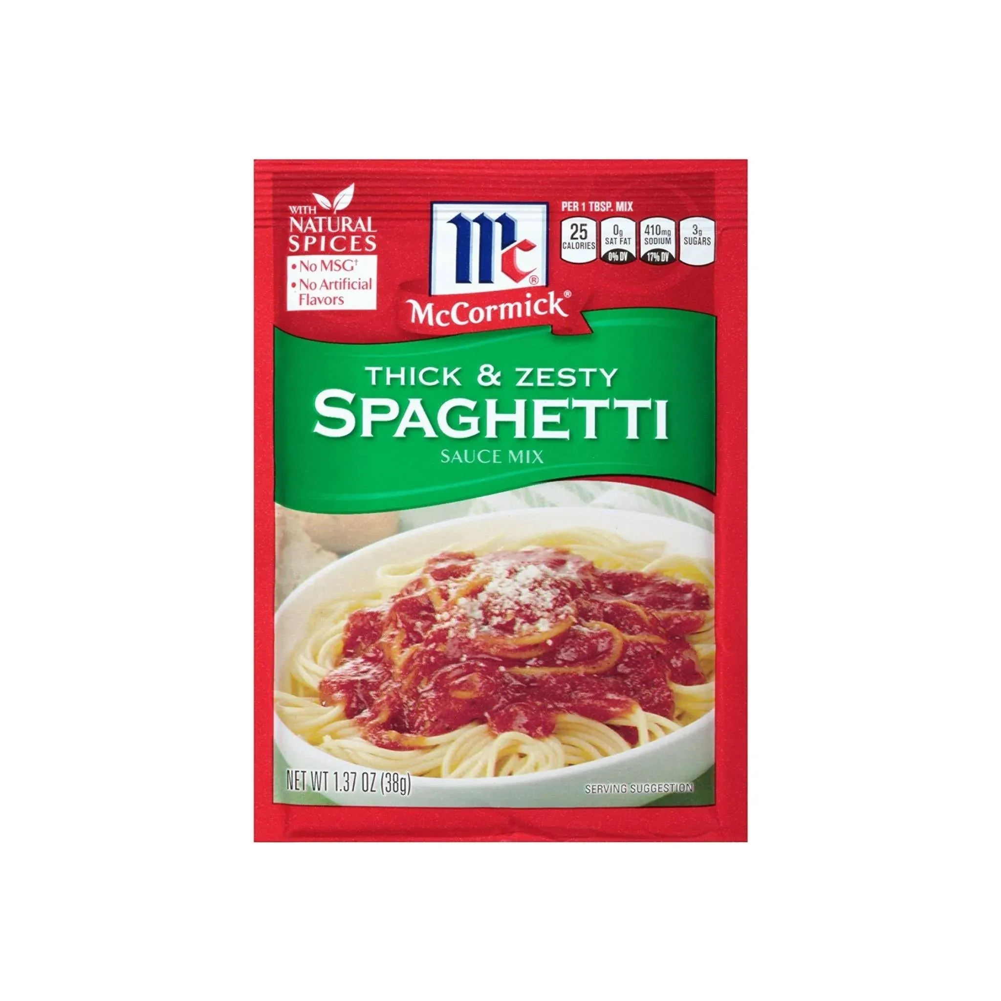 Mccormick Sauce Mix, Spaghetti, Thick & Zesty - 1.37 oz