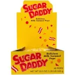 Sugar Daddy Milk Caramel Pops - 48 pops [1 lb 6.3 oz (636 g)]