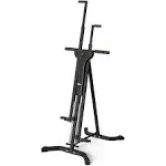 Vertical Climber Exercise Machine for Home Gym with 4 Metal Guide Rails Folding