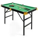 Costzon Folding Billiard Table Engineered Wood Snooker