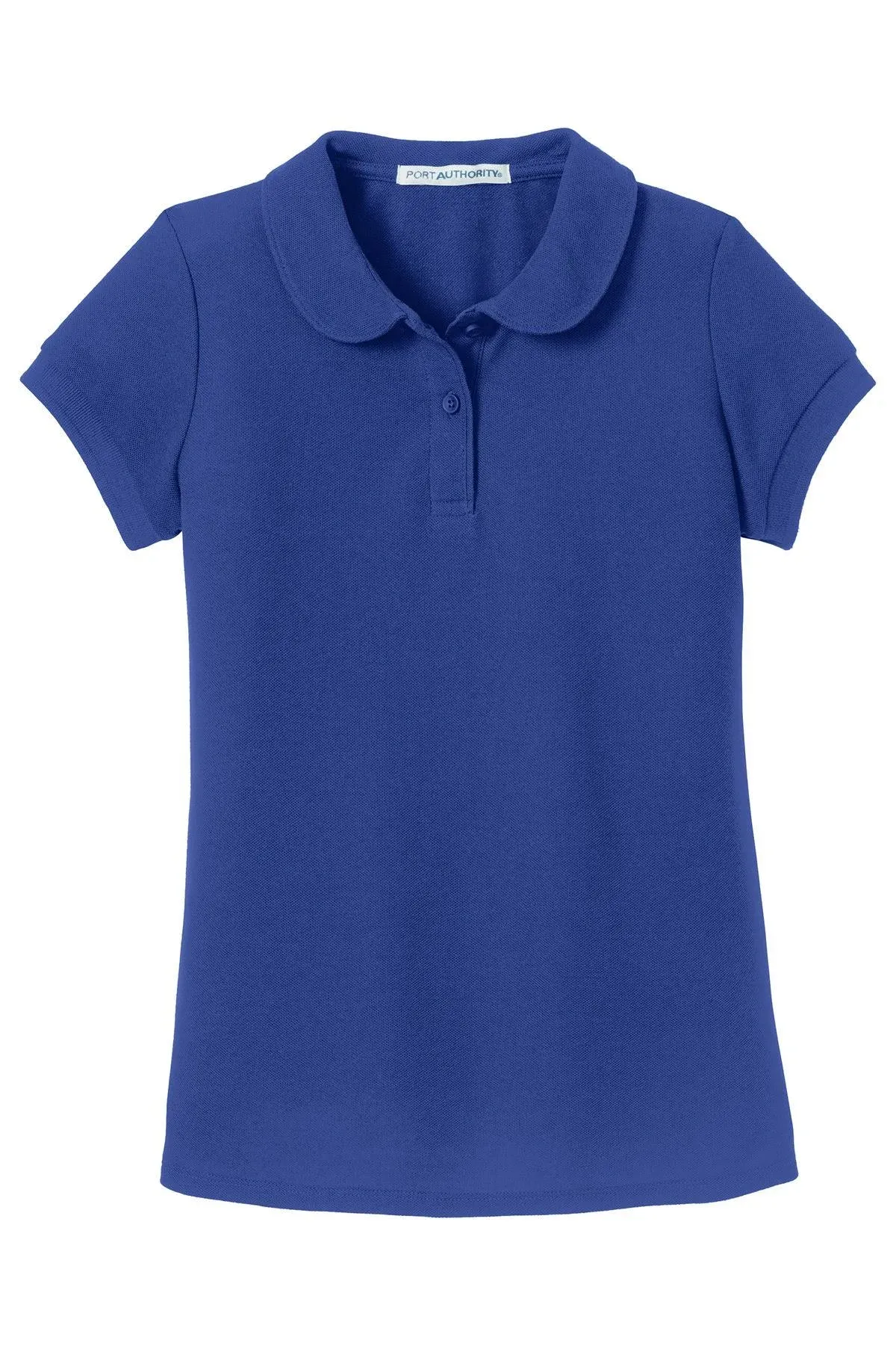 Port Authority Girls Silk Touch Peter Pan Collar Polo