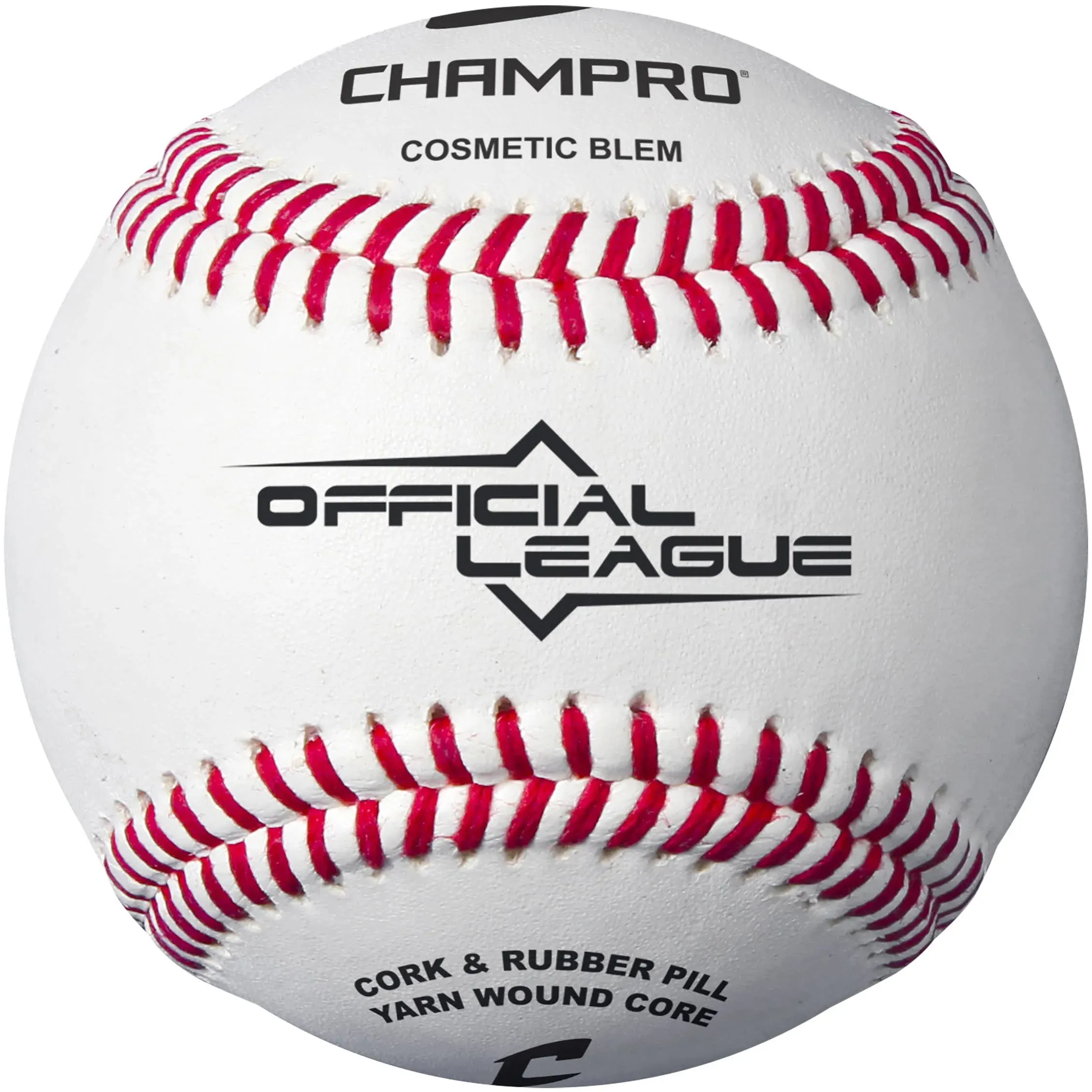 Champro Dozen Pack (12) CBB-200D Official League, Full Grain Leather Baseballs