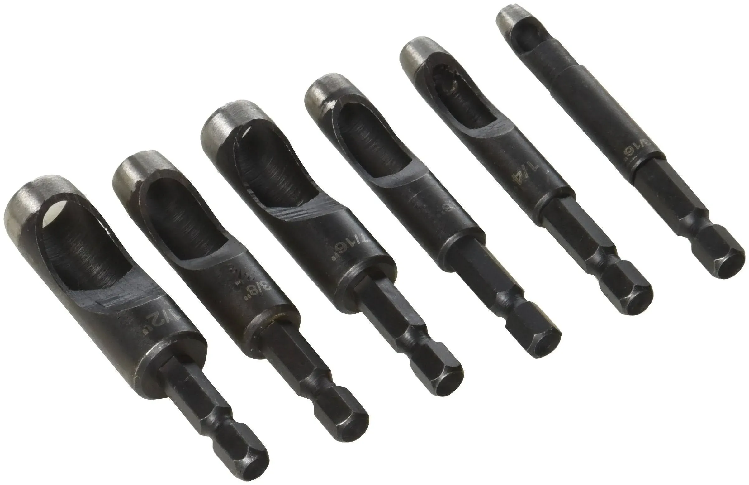 Drillmaster 67030 Hollow Punch Set For Drills And Drill Presses Pack Of 6