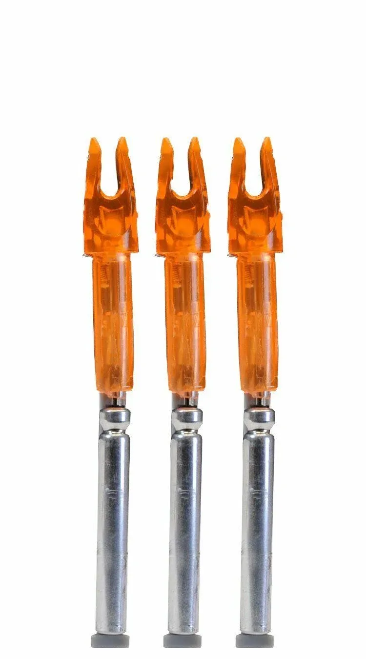 Lumenok Lighted Nock - Gt-series Hd Orange 3pk