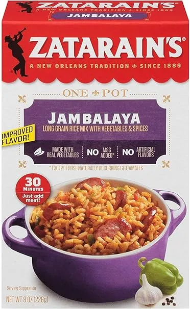 Zatarain's New Orleans Style Mixes, Jambalaya, 8 oz (Pack of 4)