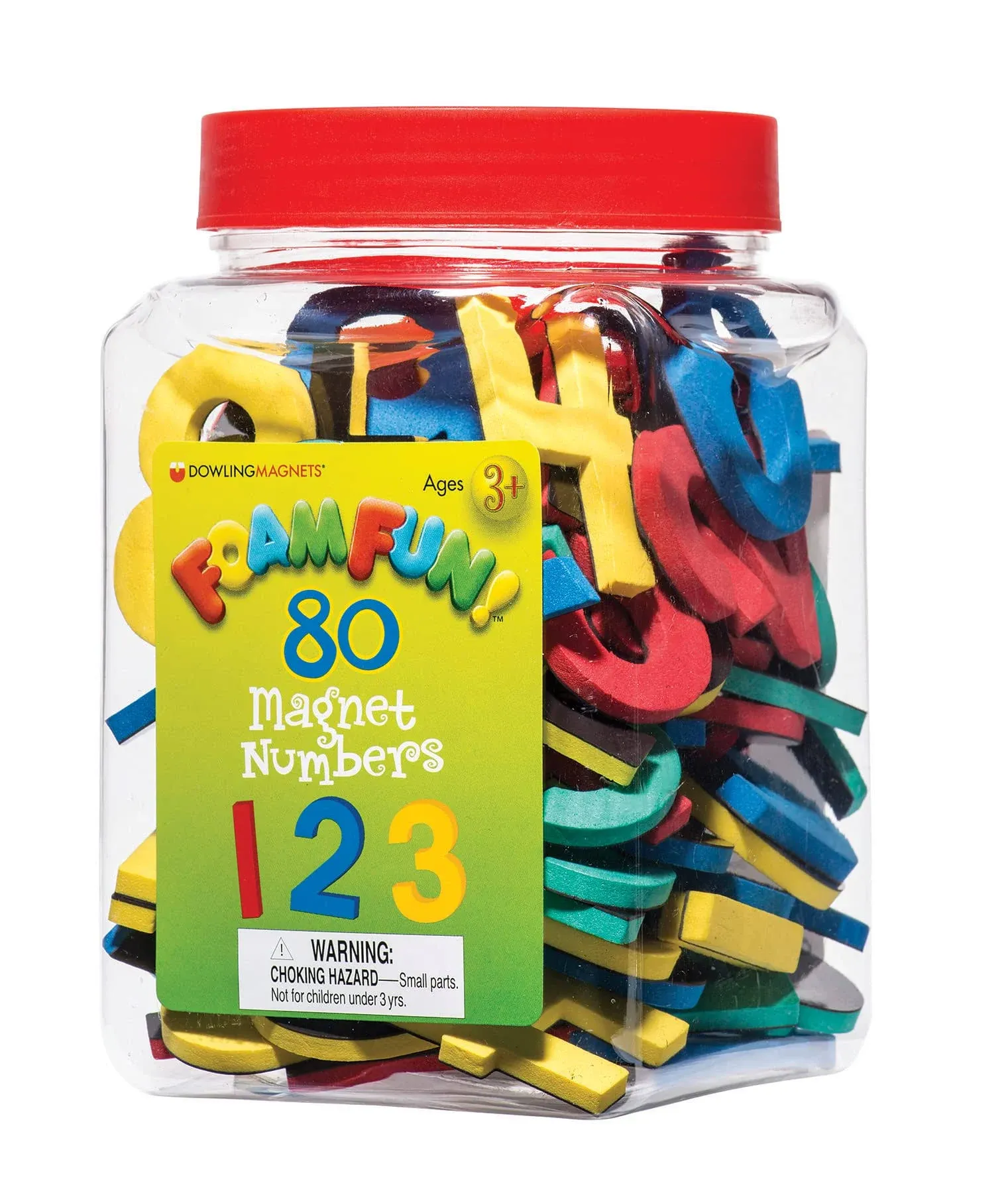 Foam Fun™ Number Magnets, 80 Pieces