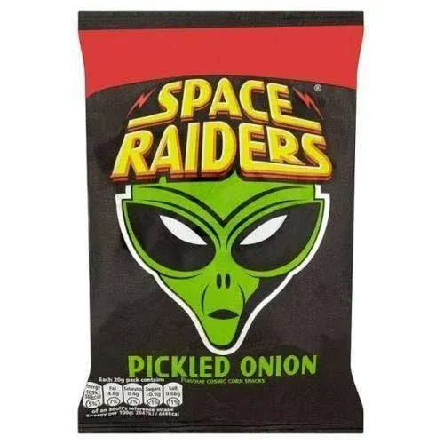 Space Raiders Pickled Onion - 25g - Pack of 6