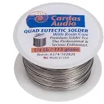 Cardas Quad Eutectic Silver Solder with rosin flux 1/4 lbs (113g)