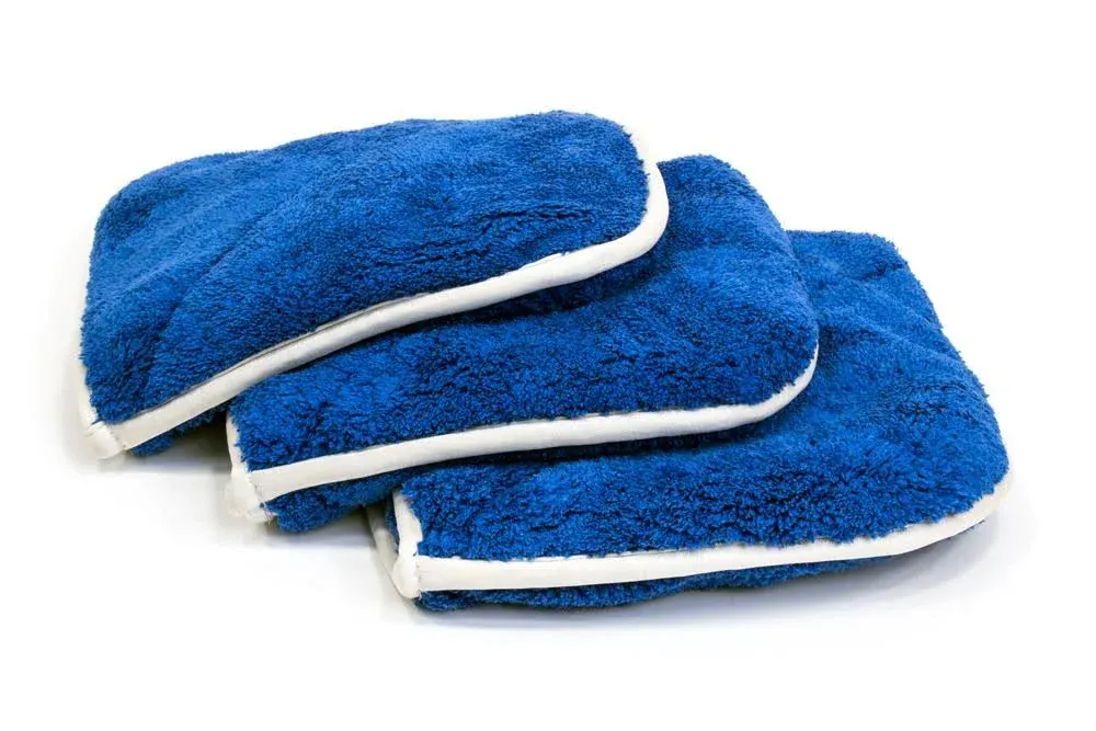 Double Flip Rinseless Car Wash Microfiber Towel (8 in. x 8 in., 1100 gsm) 3 pack