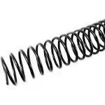 Binditek 50 Pack Plastic Spiral Binding Coils, 20mm(34),170 Sheet Capacity,4:1 Pitch, Black Binding Spirals