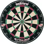 Unicorn Striker Bristle Dartboard with Quality Sisal, Spider and Number Ring,