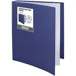 Dunwell Binder with Plastic Sleeves 48 Pocket Blue Presentation Book 8 5