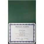 Better Office Products 25 Pack Green Certificate Holders, Diploma Holders, Document Covers with Gold Foil Border, for Letter Size Paper, 25 Count, Hunter Green