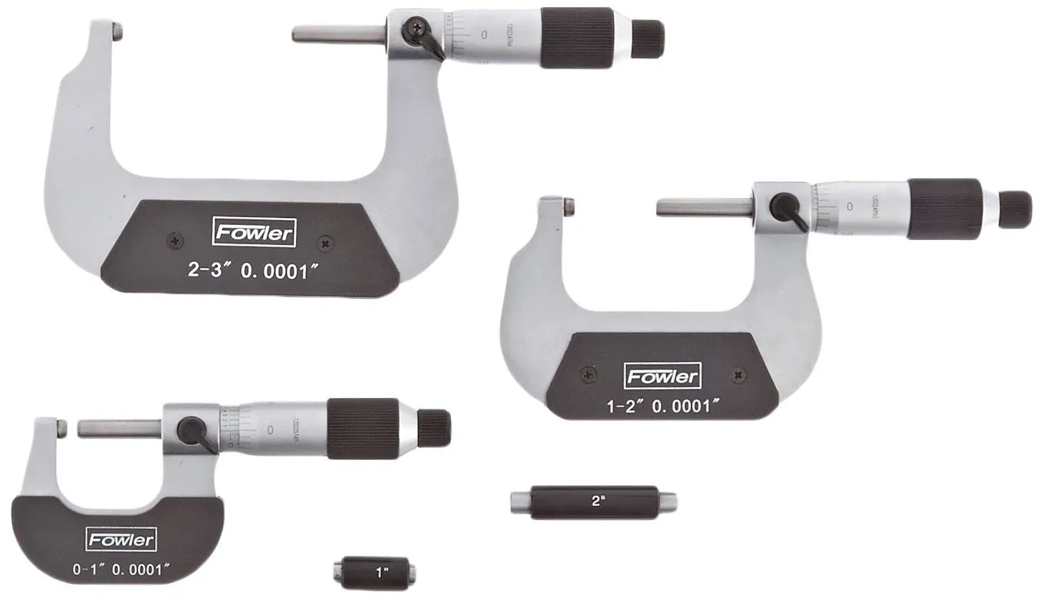 Fowler 52-224-103-0, Digit Counter Micrometer Set With 0-3" Measuring Range