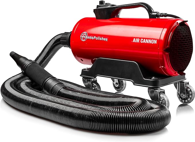 Adam's Air Cannon Car Dryer Blower - Powerful Detailing Wash | Filtered Dryers, Blowers & Blades Safer Than Microfiber Towel Cloth