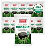 CHOI's 1 Organic Olive Oil & Green Tea Seaweed Snacks /(20 Pack) /Product of Korea/Kimbap, Gimbap, Organic, Organic Olive Oil, Oragnic Sesame Oil, Vegan, Keto, Gluten Free