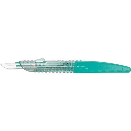 Medline Stainless-Steel Safety Scalpels, #15 size, Stainless Steel