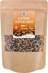 52USA Rainbow Peppercorns 12oz, Peppercorns for Grinder Refill, Whole White Peppercorns, Red Peppercorns, Black Peppercorns, Mixed Peppercorns, Rainb