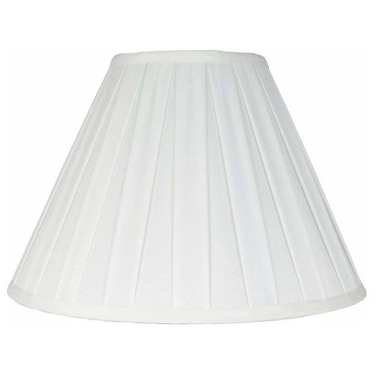 Empire Side Pleat Lamp Shade, 8&#034; Top, 16&#034; Bottom, 11&#034; Slant