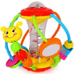 Hola Baby Toys 6 to 12 Months Baby Toys 0-6 Months, Baby Rattles Activity Ball Infant Toys, Shaker Grab Spin Rattle, Crawling Educational 6 Month Old