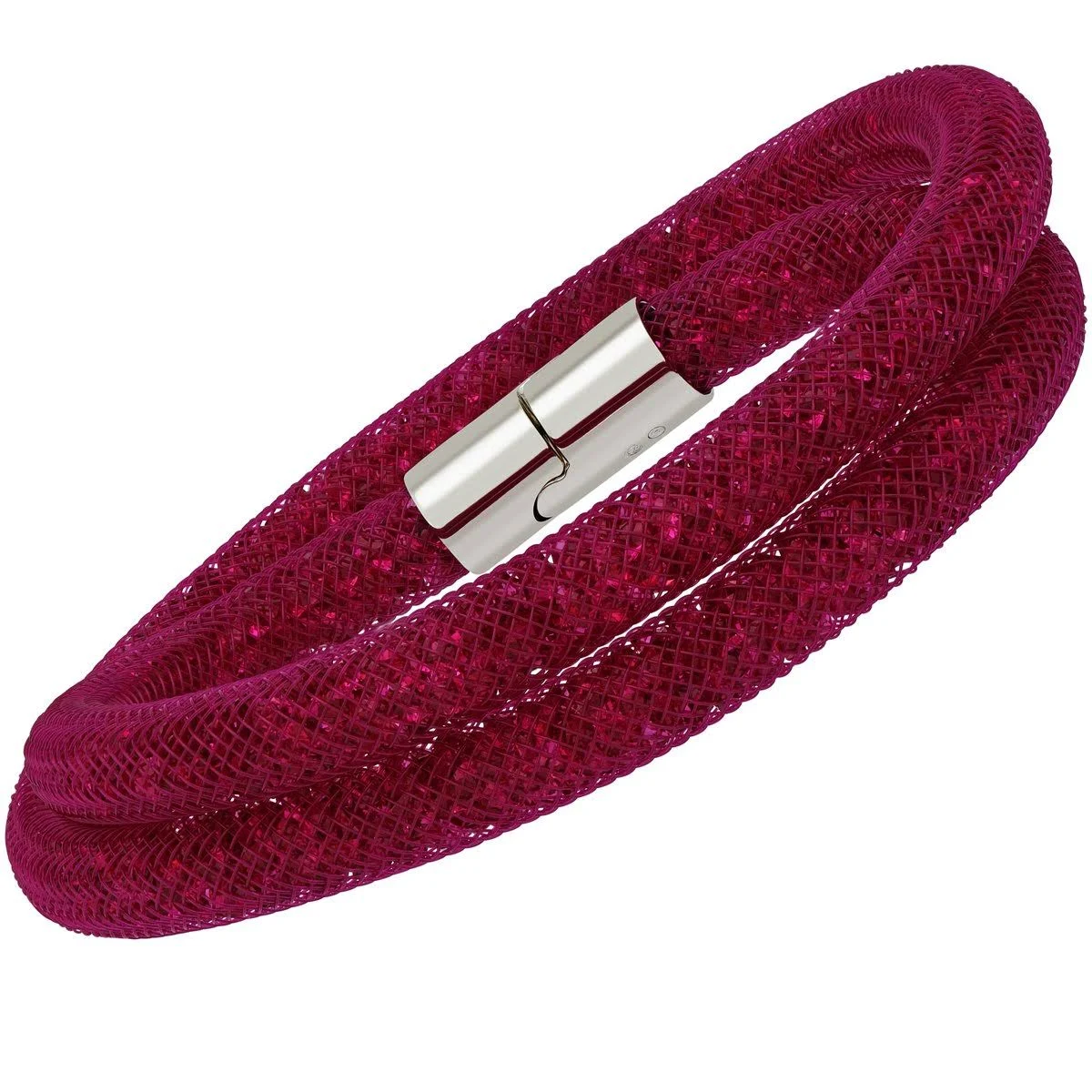 Swarovski Stardust Fuchsia Double Wrap Bracelet 5089833