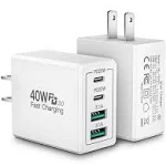 40W USB C Charger Block 2-Pack