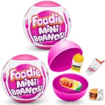 Foodie Mini Brands 5 Surprise By Zuru 2 Sealed Capsules  - Wave 1 Series 1