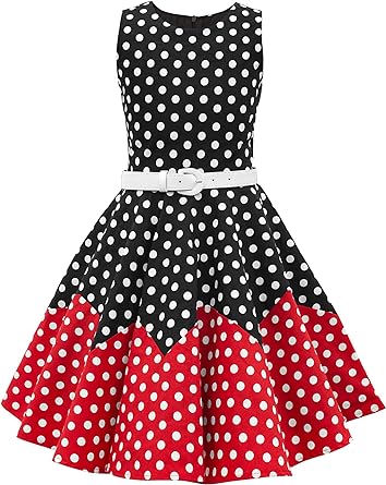 BlackButterfly Kids Audrey Vintage Polka Dot 50's Girls Dress