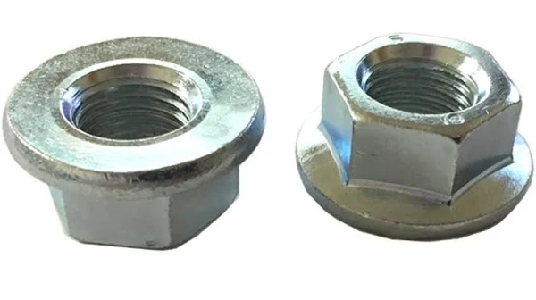 5 M14-1.5 Hexagon Flange Nut - Non-Serrated Class 10 Zinc. DIN 6923 / ISO 4161